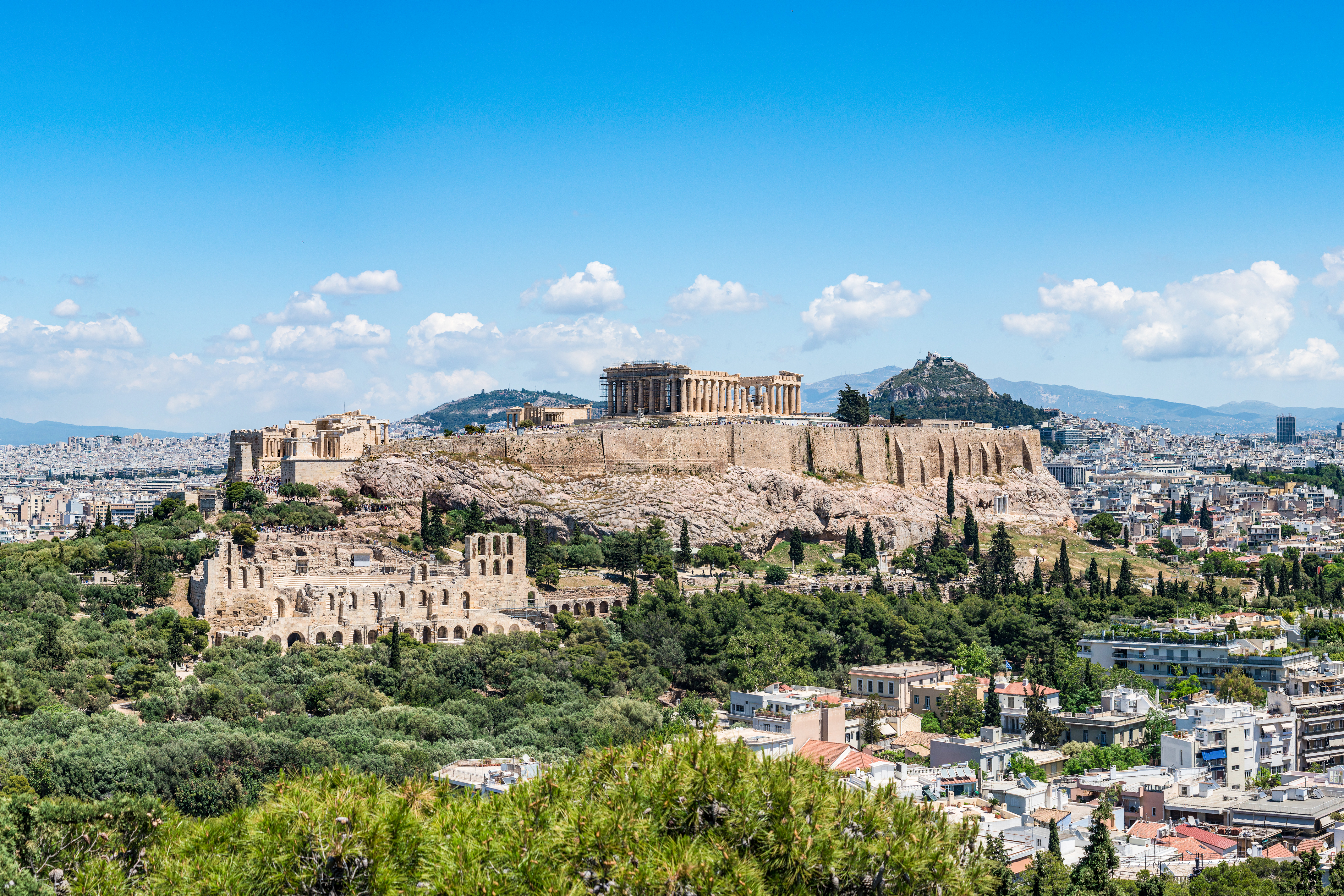 The building of the Greek parliament in Athens.